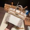 Hermes Birkin25cm Nilo Himalaya 01 Gold Hardware Full Handmade 001