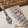 Hermes Birkin25cm Nilo Himalaya 01 Gold Hardware Full Handmade 001