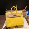 Hermes Birkin25 Crocodile Niloticus M9 / mimosa Gold Hardware Full Handmade 010