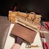 25cm birkin Chamois 18 /Étoupe Grey Gold Hardware Full Handmade 021