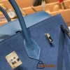25cm birkin Chamois 08 / bleu royal Silver Hardware Full Handmade 022