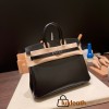 25cm birkin box So black Silver Hardware Full Handmade 025