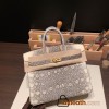 Hermes Birkin 25cm Lizard 1B/ Ombre Gold Hardware Full Handmade 027