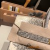 Hermes Birkin 25cm Lizard 1B/ Ombre Gold Hardware Full Handmade 027