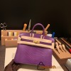 Hermes Birkin 25cm Lizard P9/Anemone Gold Hardware Full Handmade 028