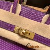 Hermes Birkin 25cm Lizard P9/Anemone Gold Hardware Full Handmade 028