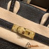 Hermes Birkin 25cm Lizard 89 /Black Gold Hardware Full Handmade 032