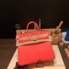 Hermes Birkin 25cm Lizard T5/Rose Jaipur Gold Hardware Full Handmade 036