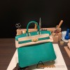 Hermes Birkin 25cm Lizard 1K /Bambou  Gold Hardware Full Handmade 038