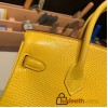 Hermes Birkin 25cm Lizard 9L/CANARI Gold Hardware Full Handmade 039