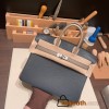 Hermes Birkin 25cm Epsom 2Z /Blue nuit & 81 /Gris Tourterelle Silver Hardware Full Handmade 040