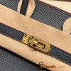 Hermes Birkin 25cm Epsom76/Blue Indigo Gold Hardware Full Handmade 041