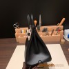Hermes Birkin 25cm Epsom 89/ Black Silver Hardware Full Handmade 043