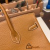 Hermes Birkin 25cm Epsom 37 /Gold Silver Hardware Full Handmade 048