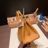 Hermes Birkin 25cm Epsom 37 /Gold Gold Hardware Full Handmade 049