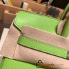 Hermes Birkin 25cm Epsom 6R/ Kiwi Silver Hardware Full Handmade 068