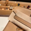Hermes Birkin 25cm swift 0M/Chai Silver Hardware Full Handmade 074