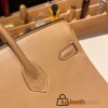 Hermes Birkin 25cm swift 0M/Chai Silver Hardware Full Handmade 074