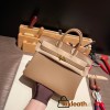 Hermes Birkin 25cm swift 0M/Chai & X9 /Mauve Sylvestre Full Handmade 075