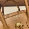 Hermes Birkin 25cm swift 4B/Biscui Gold Hardware Full Handmade 076
