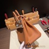 Hermes Birkin 25cm togo 37/Gold Silver Hardware Full Handmade 087