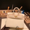 Hermes Birkin 25cm togo 10 /Craie Gold Hardware Full Handmade 096