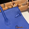 Hermes Birkin 25cm togo 7T/ Blue Electric Gold Hardware Full Handmade 107