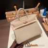 Hermes Birkin 25cm togo 81 /Gris Tourterelle  Rose Gold  Hardware Full Handmade 110