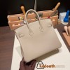 Hermes Birkin 25cm togo 81 /Gris Tourterelle Gold Hardware Full Handmade 111