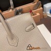 Hermes Birkin 25cm togo 81 /Gris Tourterelle Gold Hardware Full Handmade 111