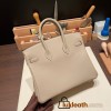 Hermes Birkin 25cm togo 81/Gris Tourterelle Gold Hardware Full Handmade 112