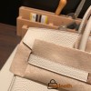 Hermes Birkin 25cm togo 10/Craie  Rose Gold  Hardware Full Handmade 114