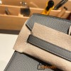 Hermes Birkin 25cm togo 0L/ Gris Meyer Silver Hardware Full Handmade 115