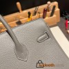 Hermes Birkin 25cm togo 0L/ Gris Meyer Silver Hardware Full Handmade 115