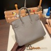 Hermes Birkin 25cm togo 8F/Etain  Rose Gold  Hardware Full Handmade 120