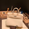 Hermes Birkin 25cm togo new stock Birkin 10/ Craie Silver Hardware Full Handmade 133