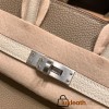 Hermes Birkin 25cm togo new stock Birkin 18 /Étoupe Grey & 10/ Craie Silver Hardware Full Handmade 135