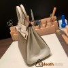 Hermes Birkin 25cm togo new stock Birkin 18 /Étoupe Grey & 10/ Craie Silver Hardware Full Handmade 135