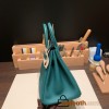Hermes Birkin 25cm togo new stock Birkin Z6 /Malachite Silver Hardware Full Handmade 140