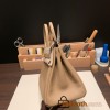 Hermes Birkin 25cm togo 14/Beige Gold Hardware Full Handmade 150