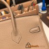 Hermes Birkin 25cm togo 14/Beige Gold Hardware Full Handmade 150