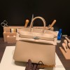 Hermes Birkin 25cm togo 14/Beige Silver Hardware Full Handmade 151
