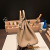 Hermes Birkin 25cm togo 14/Beige Silver Hardware Full Handmade 151