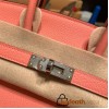 Hermes Birkin 25cm togo K4 /Rose d’ete Silver Hardware Full Handmade 152