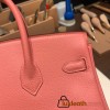 Hermes Birkin 25cm togo K4 /Rose d’ete Silver Hardware Full Handmade 152