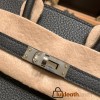 Hermes Birkin 25cm togo 89 /Black (Noir) Silver Hardware Full Handmade 154