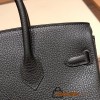 Hermes Birkin 25cm togo 89 /Black (Noir) Silver Hardware Full Handmade 154