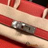 Hermes Birkin 25cm togo S3 /Rouge Cœur Silver Hardware Full Handmade 156