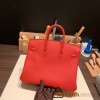 Hermes Birkin 25cm togo S3 /Rouge Cœur Silver Hardware Full Handmade 156