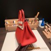 Hermes Birkin 25cm togo S3 /Rouge Cœur Gold Hardware Full Handmade 157
